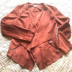 🌟Market & Spruce Drape Suede jacket